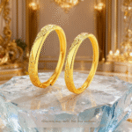 2025 New Light Luxury Pure Gold Couple Ring – Elegant 24K Gold Women’s Ring, Birthday Gift for Girlfriend