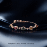 2025 New Light Luxury Silver Tourmaline Bracelet – High-End Women’s Fashion Jewelry, Elegant Gift for Girlfriend