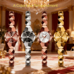 Elegant Women’s Waterproof Quartz Watch | Chic Bracelet Design | Light Luxury INS Style
