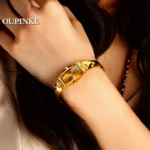 Women’s Luxury Watch – Swiss Imported Movement, Elegant Gold Tungsten Steel Waterproof Quartz Wristwatch