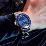 Diamond Old Shanghai Men’s Luxury Blue Submariner Watch – Automatic Mechanical, Luminous, Waterproof, Calendar Function