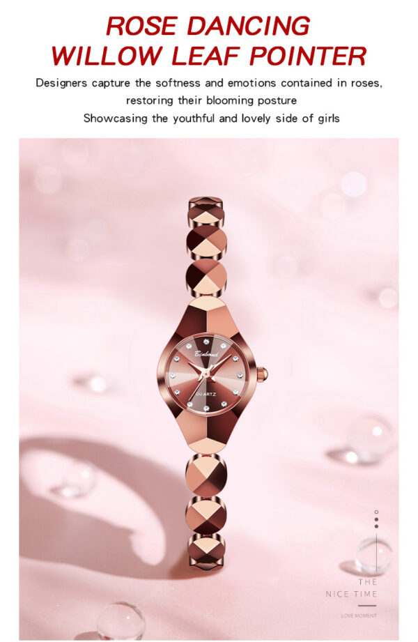 Elegant Women’s Waterproof Quartz Watch | Chic Bracelet Design | Light Luxury INS Style