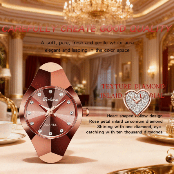 Elegant Women’s Waterproof Quartz Watch | Chic Bracelet Design | Light Luxury INS Style