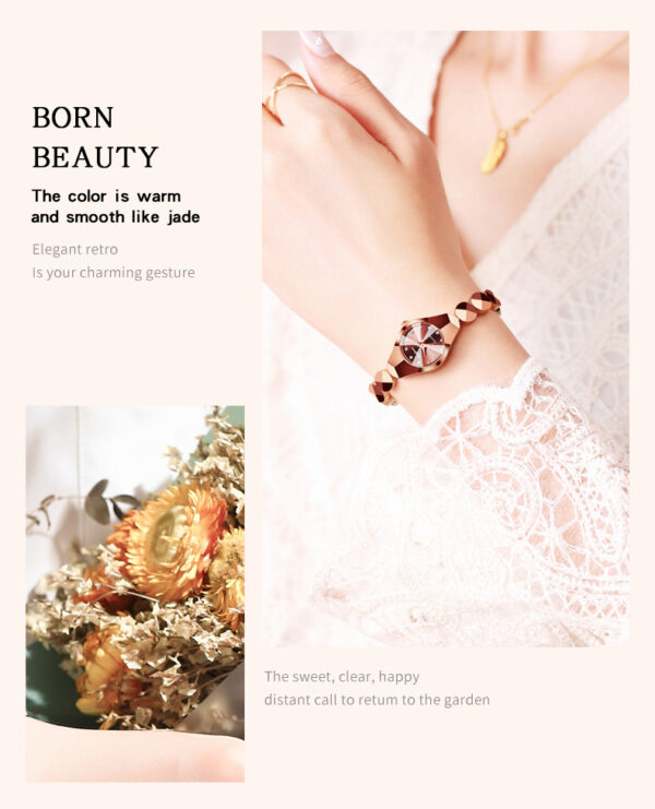 Elegant Women’s Waterproof Quartz Watch | Chic Bracelet Design | Light Luxury INS Style