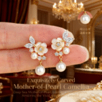 2025 New Light Luxury Camellia Earrings – S925 Sterling Silver Women’s Jewelry, High-End Romantic Gift for Girlfriend