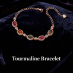 2025 New Light Luxury Silver Tourmaline Bracelet – High-End Women’s Fashion Jewelry, Elegant Gift for Girlfriend