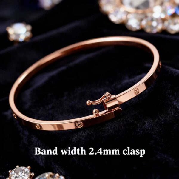 18K Rose Gold & Yellow Gold Starburst Bangle – Elegant Concubine Oval Bracelet, Smooth Finish | Valentine’s Day Gift | 6g / 9g / 12.8g