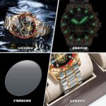 BINBOND Luxury Men’s Quartz Watch – Luminous Waterproof Flywheel Design