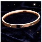 18K Rose Gold & Yellow Gold Starburst Bangle – Elegant Concubine Oval Bracelet, Smooth Finish | Valentine’s Day Gift | 6g / 9g / 12.8g
