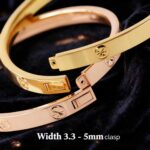 18K Rose Gold & Yellow Gold Starburst Bangle – Elegant Concubine Oval Bracelet, Smooth Finish | Valentine’s Day Gift | 6g / 9g / 12.8g